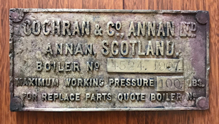 Cochran Data Plate