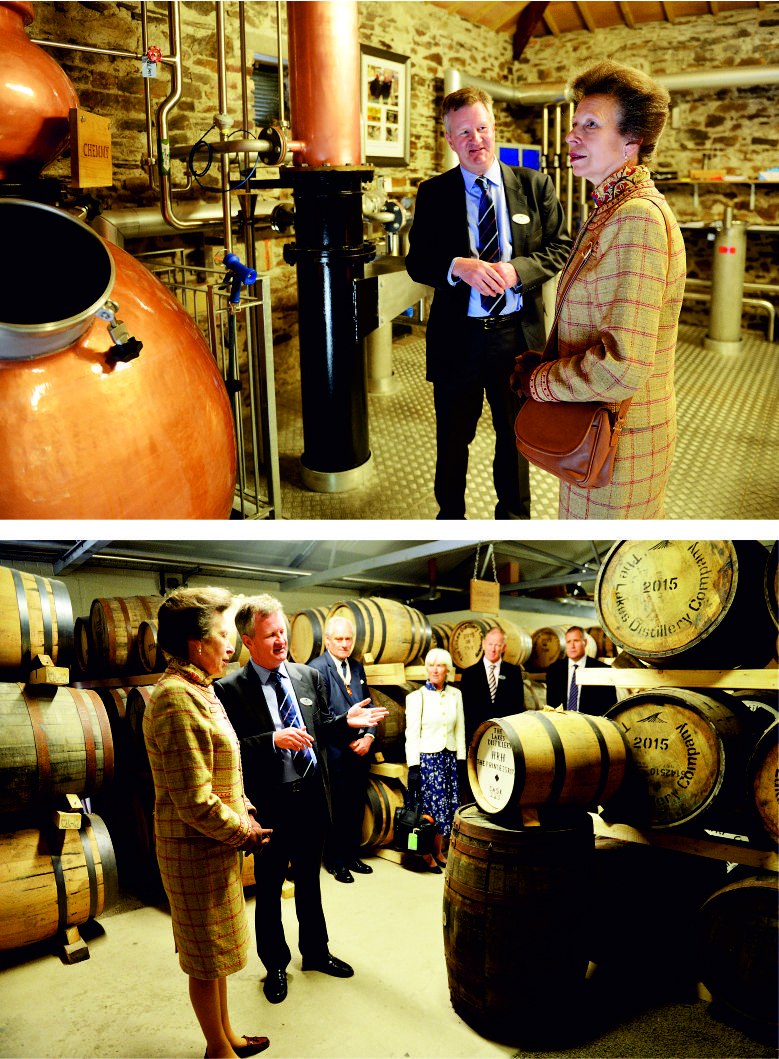 HRH Princess Ann opens The Lakes Distillery