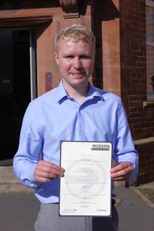 Niall Smith Sales Engineer gains SVQ