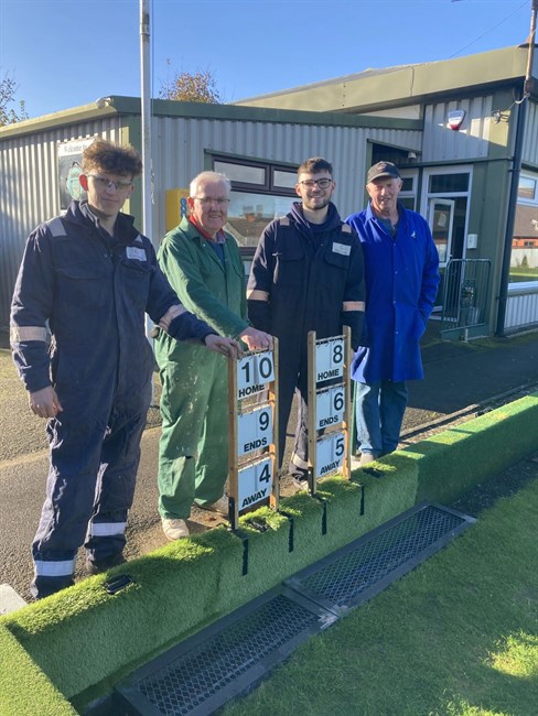 Apprentices help our local Bowling Club