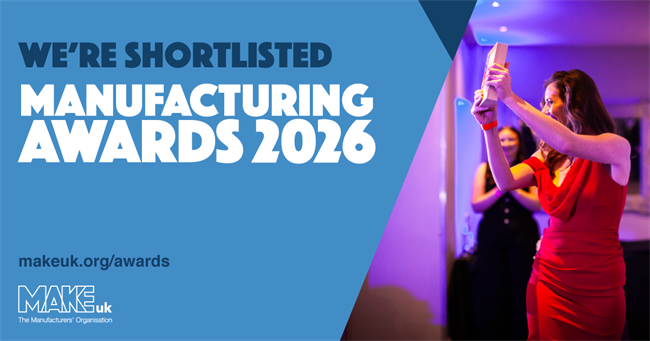 Empowering the next generation: Shortlisted for the Manufacturing Awards 2026