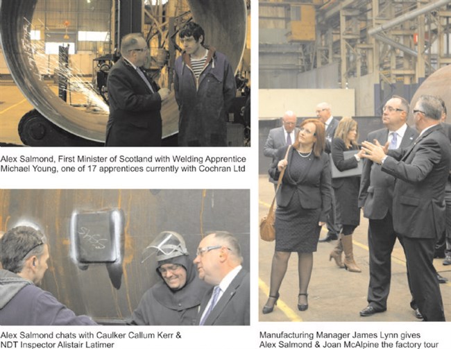 First Minister Alex Salmond Visits Cochran UK